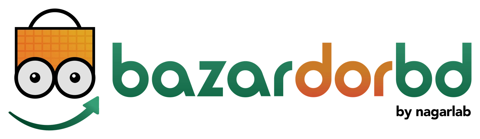 BazarDor brand lockup: bazardorbd by NagarLab