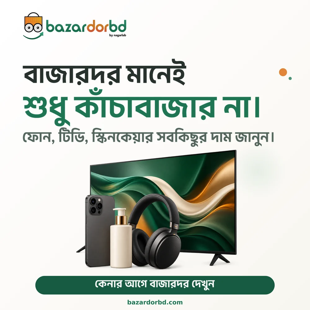 BazarDor social post: BazarDor is not only for fresh produce, shown with phones and electronics