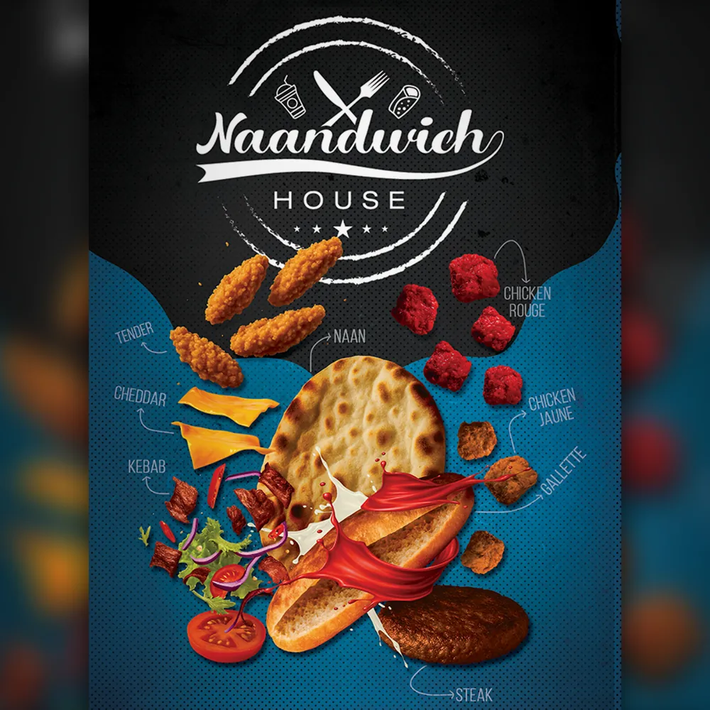 Naandwich House packaging