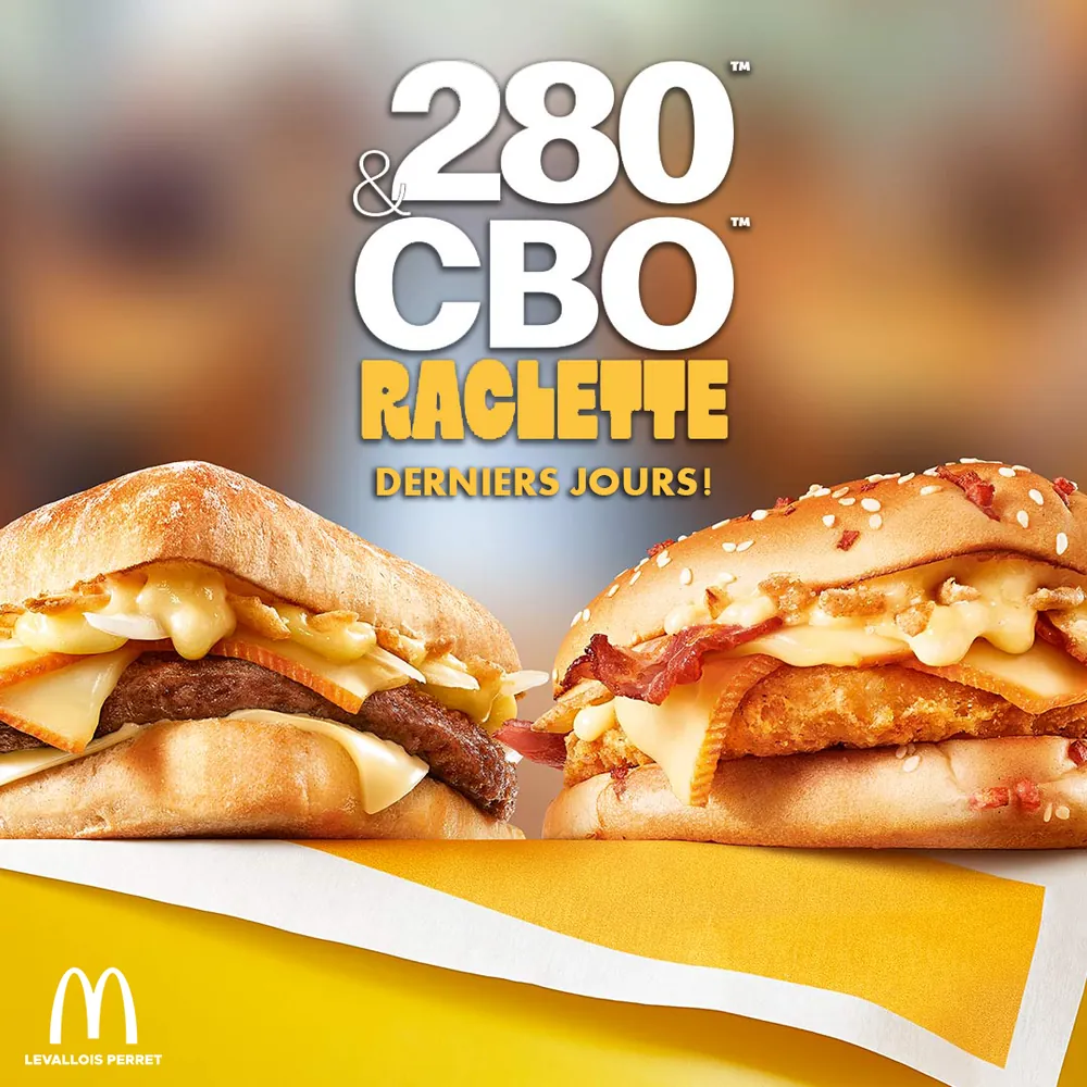 McDonald's 280 and CBO Raclette offer, final days