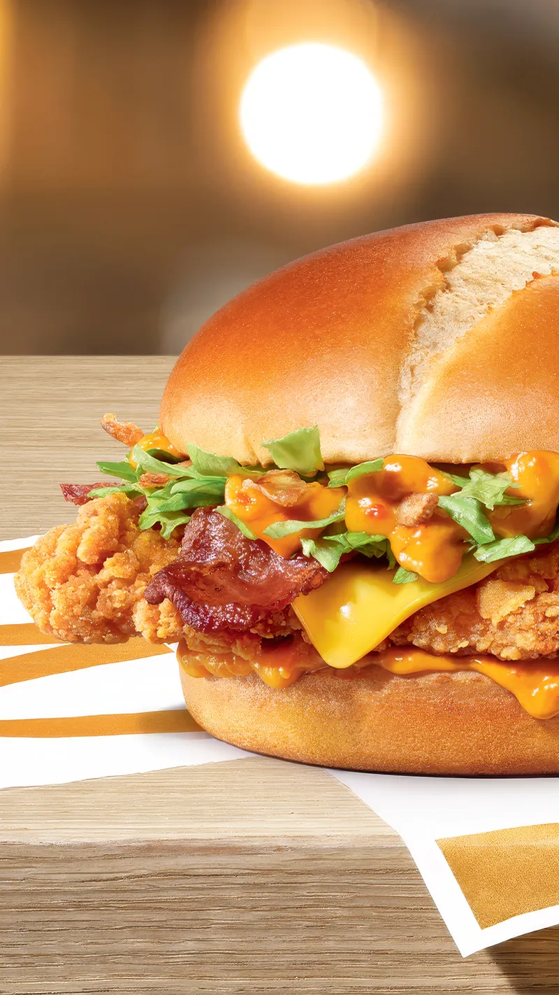 McDonald's Smoky Ranch burger, vertical story format