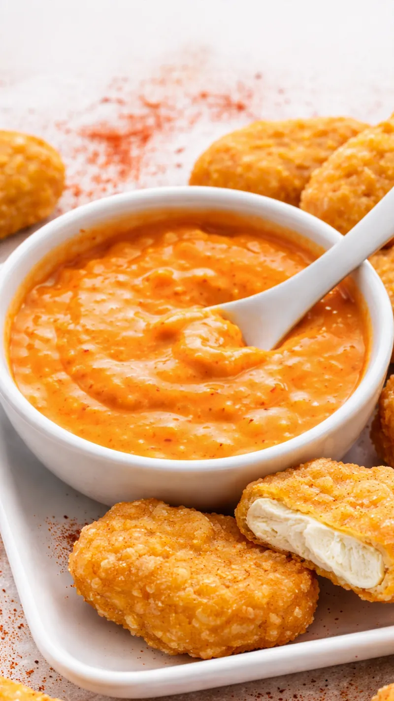McDonald's Smoky Ranch sauce with chicken nuggets